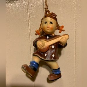 Vintage Kurt S. Adler Banjo/Mandolin Playing Girl  Christmas ornament